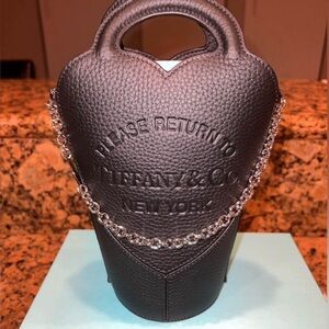 Tiffany & Co. Black Heart Leather Bag
